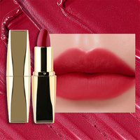 Rouge à lèvres TY10 tendance populaire, couleur or, tube, rouge à lèvres de haute qualité pour femmes, maquillage quotidien, texture lisse, rouge à lèvres mat velours