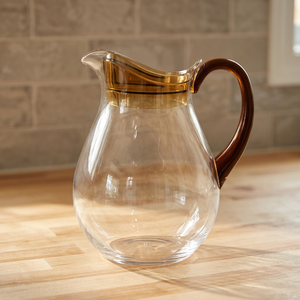 Carafe à eau classique en acrylique écologique sans BPA de 1 litre avec couvercle à boire directement pour le camping et les activités de plein air, compatible lave-vaisselle - Product Image 2