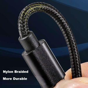 6ft 2M 60W USB <b>C</b> <b>to</b> USB <b>C</b> Fast Charger <b>Cable</b> Braided Nylon Jacket for Mobile Phone <b>Type</b> <b>C</b> Charger <b>Cable</b> - Product Image 3