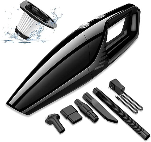 Car Vacuum Cleaner Cordless High Power Suction Handheld Portable Vacuum for Detailing and Car Interior Cleaning