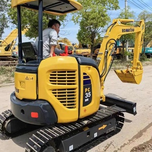 รถขุดขนาดเล็กมือสอง Komatsu PC35MR ราคาถูก 3.5 ตัน PC35 MR รถขุดขนาดเล็ก 3.5T รถตีนตะขาบสำหรับงานก่อสร้าง ขาย - Product Image 2