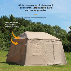 Tienda de Campaña Inflable de Lujo para Exteriores, Portátil, Impermeable, para Verano, para Acampar, Engrosada, Totalmente Automática, sin Montaje, Tipo Cabaña Forestal, sin Capas - Product Image 3