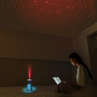 Offre Spéciale – Humidificateur Diffuseur Portable Rechargeable pour Voiture, Silencieux, à Ultrasons, avec Tête Rotative, Lumières LED Effet Ciel Étoilé, Capacité 280 ml