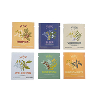 Custom Eco Friendly Kraft Paper Tea Sachet Bag With PLA Heat Sealable Biodegradable Packaging
