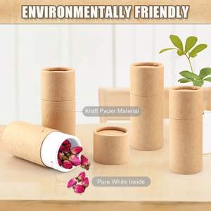 عبوات كرافت ورقية قابلة لإعادة التدوير بحجم 1 أونصة/30 مل، علب كرتون فارغة مع غطاء لتغليف المجوهرات وأقلام الرصاص والشاي والقهوة - Product Image 4