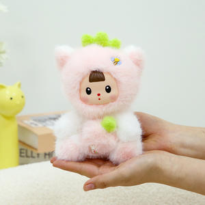 Mignon Vinyle Visage En Peluche Poupées Personnalisées Belle Raton Laveur Dinosaure Fraise Lapin Animal En Peluche Poupée Peluche - Product Image 2