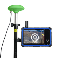 OEM T80GF Tablet PC Industri 8 inci, tahan guncangan penerima GNSS RTK stasiun referensi layar sentuh antena MTK Octa Core kasar