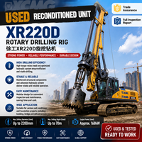 Foreuse hydraulique rotative sur chenilles XR220D, profondeur de forage max. 56 m, diamètre 1800 mm, machine de forage portable