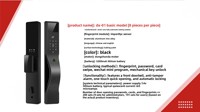 Cerradura Inteligente de Seguridad con App Tuya/TT Lock para Desbloqueo por Huella Dactilar, Grado C, Fácil Instalación, para Puerta Principal Exterior de Aluminio/Latón