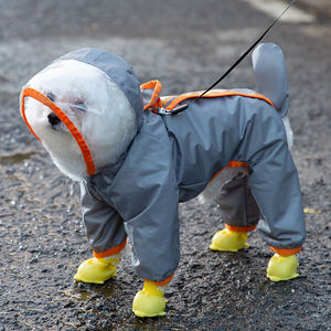 Gamba impermeabile Pet Outdoor quattro zampe imbracatura <span class=keywords><strong>Mini</strong></span> con cappuccio e collare foro impermeabile riflettente regolabile per cane gatto - Product Image 2