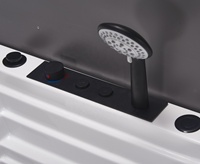 Baignoires de luxe pour salle de bain intérieure, baignoires à remous avec massage par jets d'air, baignoires modernes autoportantes SPA, baignoires d'angle