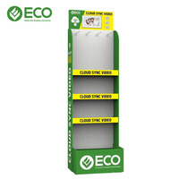 Écran LED de haute qualité, présentoir en carton personnalisé pour supermarché, boutique, économique, recyclable, CMYK