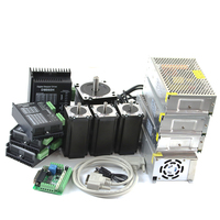 Kit de moteur pas à pas pour mocn, 4 pilotes Dm542 + 4 pièces Nema23 112mm 3m + 1 jeu de Mach3 + 24v 36v, alimentation électrique pour mocn, livraison gratuite