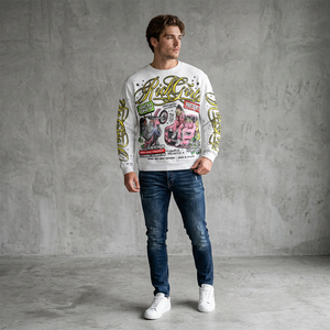 T-shirt à col roulé à manches courtes pour homme, en coton 100% tricoté, avec logo imprimé sérigraphié sur le devant, écologique, vente directe usine - Product Image 6