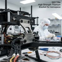 Support en titane pour composants structurels légers, imprimé en 3D par SLM de qualité aérospatiale