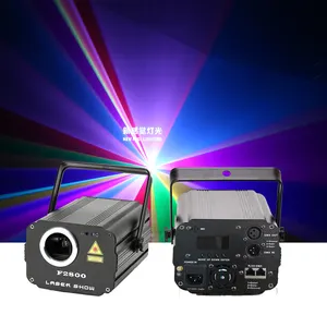 Proyektor Laser 3d mini DMX, lampu Laser Dj animasi warna penuh, lampu panggung disko, proyektor Laser 3d mini untuk klub malam