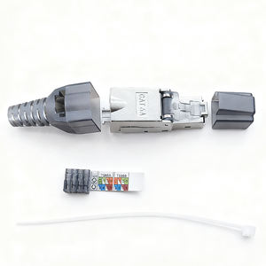 ftp Cat6a <span class=keywords><strong>Rj45</strong></span> Plug Toolless Modulaire Plug Connector Voor Kabel Cat6a Sftp - Product Image 1