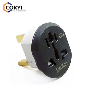 13A 250V 3680W 3pin Steker Kategori I Inggris Ke Adaptor Perjalanan Dunia Internasional