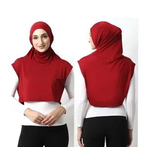 Ánh sáng lung linh Veil Viscose phụ kiện sáu Arab hijab quần áo khimar ăn mặc với khăn trùm đầu