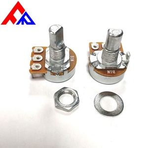 โพเทนชิโอมิเตอร์แบบหมุนคุณภาพสูง B100k B1M WH148 แบบ 3 ขา พร้อมตัวควบคุมแบบหมุน - Product Image 3