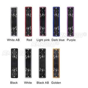 Cadre de plaque d'immatriculation de voiture en acrylique avec diamants pour l'UE, support de plaque d'immatriculation, accessoires extérieurs de voiture - Product Image 5