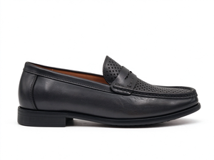 Mocassins Penny en Cuir Perforé Respirant pour Hommes – Chaussures Habillées Décontractées et Formelles pour le Bureau, l'Été et le Quotidien - Product Image 3