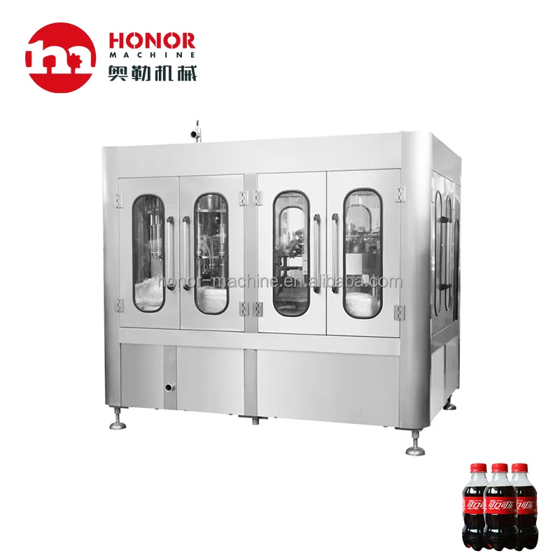Complete in specifications 0.35-1.5L PET bottle carbonated energy drink soft drink filling machine
