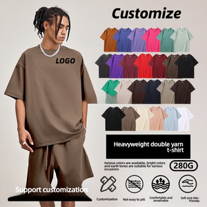 Z-3994 T-shirt da uomo estiva alla moda, casual, a maniche corte, tinta unita, vestibilità ampia, personalizzabile con logo, in cotone, all'ingrosso - Product Image 1