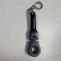 Accessoires automobiles en gros : Porte-clés mini clé à cliquet réglable en métal de 10 mm, forme de clé, outils de course portables