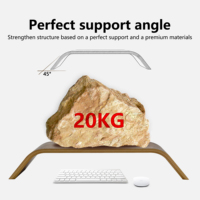 Support d'écran SAMDI en bambou résistant à la compression et à la flexion pour le bureau/la salle d'étude avec emballage personnalisé Modèle SD-003Ba