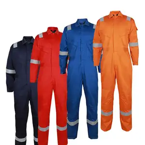 Wholesale Custom Men Mechanics Construction Clothing Workwear Safety Reflective Coverall Workwear Overalls