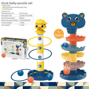 Rullino a sfera vorticoso torre di apprendimento Go Ball Ramp Stack per sviluppo giocattolo per bambini orbitale Spinning divertente Set - Product Image 2