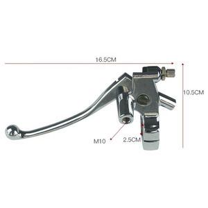 Palancas de <span class=keywords><strong>embrague</strong></span> de <span class=keywords><strong>freno</strong></span> para motocicleta SHADOW STEED 600 400VT 600VT 750 con soporte para espejo de 25mm - Product Image 2