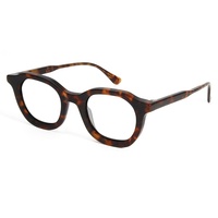 Montures de lunettes ovales vintage en acétate 2027 pour hommes, montures de lunettes optiques rondes pour femmes, lunettes faites à la main, lunettes de prescription