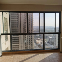 Fenêtre coulissante en verre durable avec cadre en aluminium antivol pour projet de bâtiment commercial