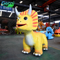 Manège de dinosaure animatronique populaire pour enfants Gecai