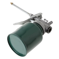Bidon d'huile en métal haute pression de 250ml avec pompe à main graisseur pistolet de lubrification tuyau de pulvérisation d'huile pot de voiture bouteille outils de véhicule