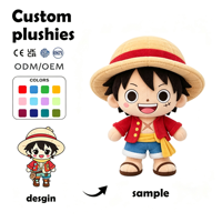 Peluche personnalisée OEM ODM de guerrier anime, jouet en peluche personnalisé pour filles, figurine en coton doux, article de collection anime, cadeau