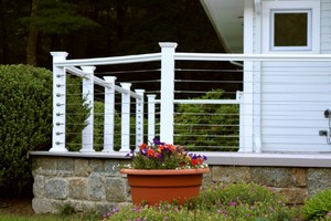 Garde-corps en aluminium <span class=keywords><strong>Oceanview</strong></span>, pare-vent en aluminium avec embouts en métal noir pour terrasses côtières - Product Image 2