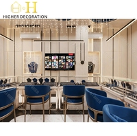 Vitrine de présentation de bijoux de luxe en verre trempé haut de gamme, comptoir de vente au détail, meuble de magasin de bijoux, armoire sur mesure