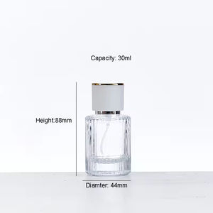 Atomizador de Perfume de Vidrio Minimalista Recargable, con Diseño Texturizado Chic, una Opción de Lujo para Entusiastas de las Fragancias - Product Image 6