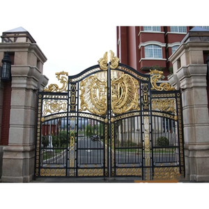 Puerta Principal <span class=keywords><strong>de</strong></span> Seguridad Metálica <span class=keywords><strong>de</strong></span> Hierro Forjado para <span class=keywords><strong>Entrada</strong></span>, Puertas Exteriores <span class=keywords><strong>de</strong></span> Acero para Casa o Villa, Precio <span class=keywords><strong>de</strong></span> Mercado - Product Image 2
