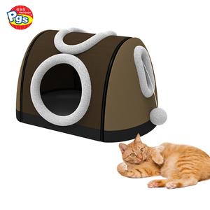 Aangepaste Wasbare Verwijderbare Hoes Huisdier Kat <span class=keywords><strong>Bed</strong></span> Zacht Pluche Namaakbont Kalmerende Hond кровать противоскользящая кровать Huisdier - Product Image 4