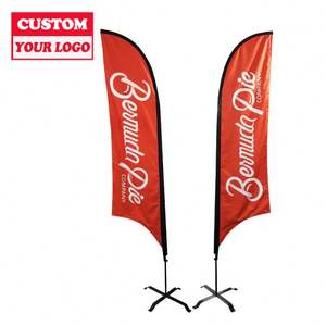 Regalo de Promoción Comercial Bandera de plumas de playa <span class=keywords><strong>Oriflamme</strong></span> para Feria Comercial Bandera de playa de plumas con bolsa - Product Image 3