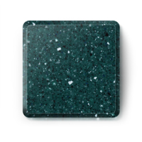 Dalles de feuille de surface solide en acrylique sans couture multicolore pierre artificielle élégante pour les comptoirs lien d'échantillon disponible