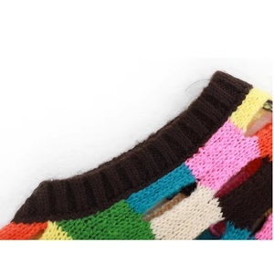 Gilet d'été décontracté <span class=keywords><strong>sans</strong></span> <span class=keywords><strong>manches</strong></span> pour <span class=keywords><strong>femme</strong></span>, col rond, <span class=keywords><strong>tricot</strong></span> ajouré, coloré - Product Image 6