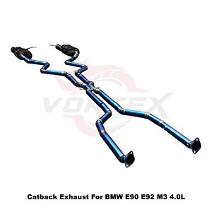 Vortex Titanium Alloy Performance <b>Exhaust</b> System for BMW E90 E92 M3 4.0L Valved Sound Drone Free - Product Image 3