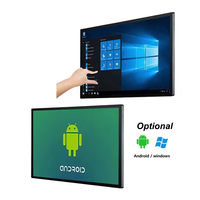 Layar Iklan Sentuh All-in-One 24 27 32 Inci, Layar Pintar Android, Pemasangan Dinding, Layar LCD untuk Iklan CMS