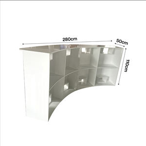 <span class=keywords><strong>Table</strong></span> de <span class=keywords><strong>manucure</strong></span> de luxe noir et blanc pour salon de beauté avec grand rangement - Product Image 4