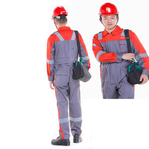 Cotton Flame Resistant Antistatic Reflective Safety <strong>Coverall</strong> - Product Image 1